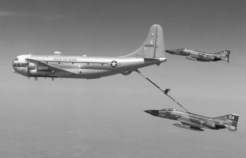 KC-97J tanks up F-4s