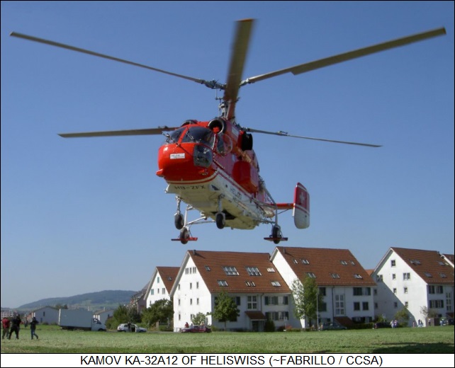 Kamov Ka-32A12 of HeliSwiss