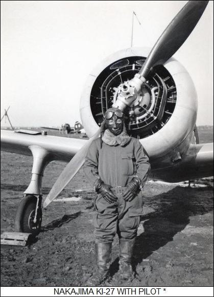 Nakajima Ki-27 with pilot