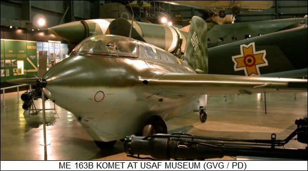 Me 163B Komet at USAF Museum