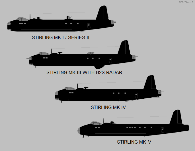 Short Stirling Mark II through V