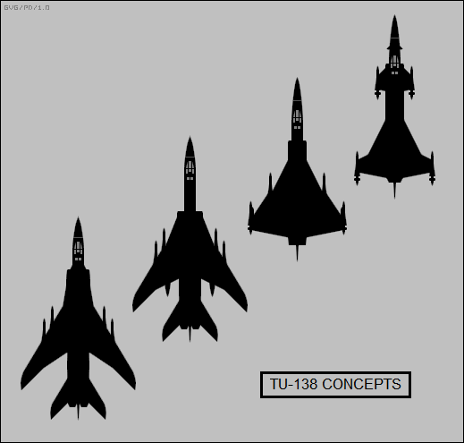 Tupolev Tu-138 concepts